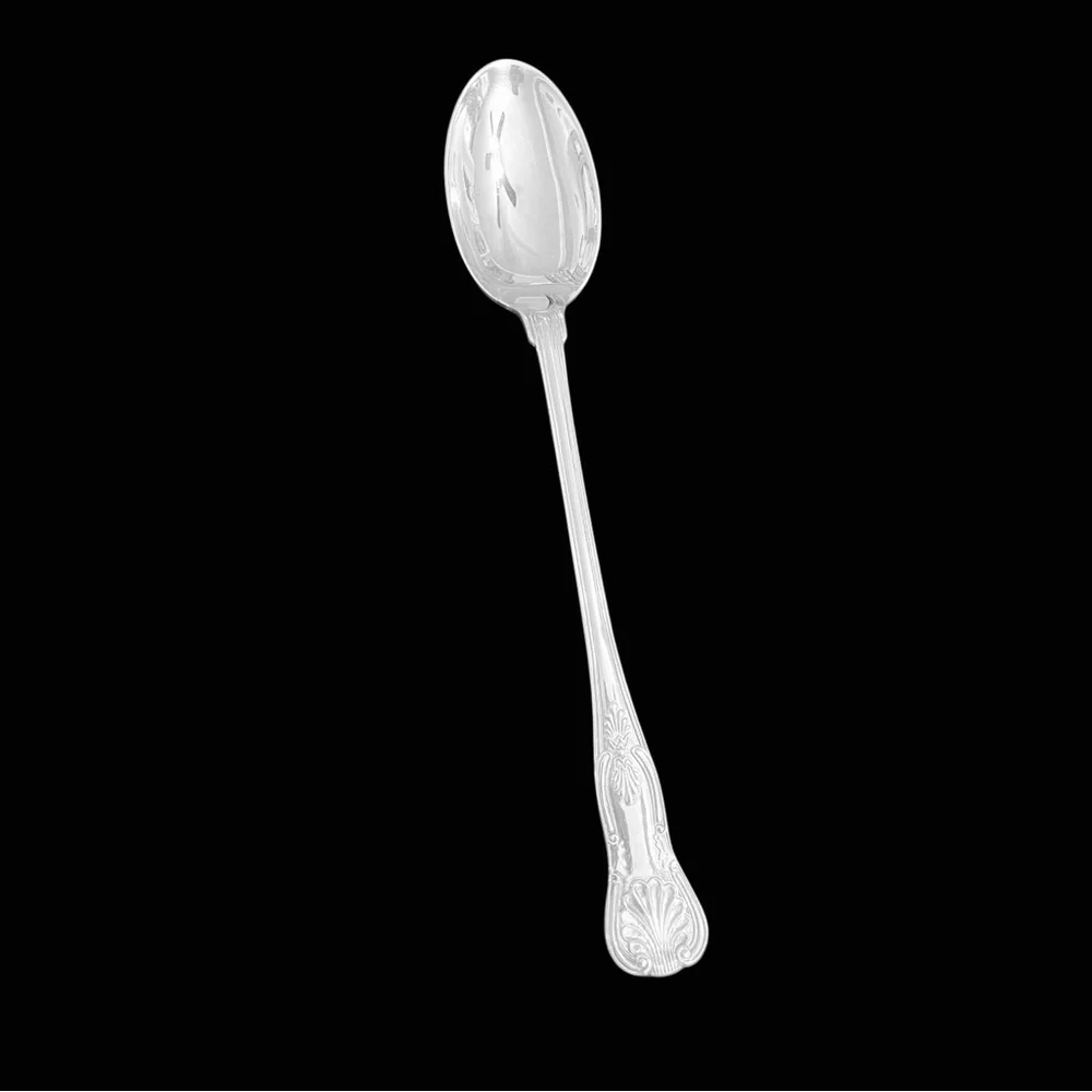 Vintage Unbranded Kings pattern Serving Spaghetti and Spoon Set Made in Italy